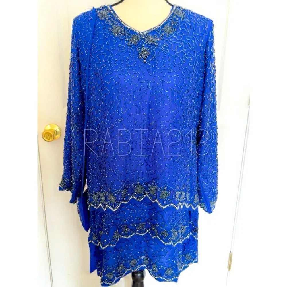 PAKISTANI INDIAN HEAVY FORMAL WEDDING FESTIVE DRESS - Picture 2 of 8